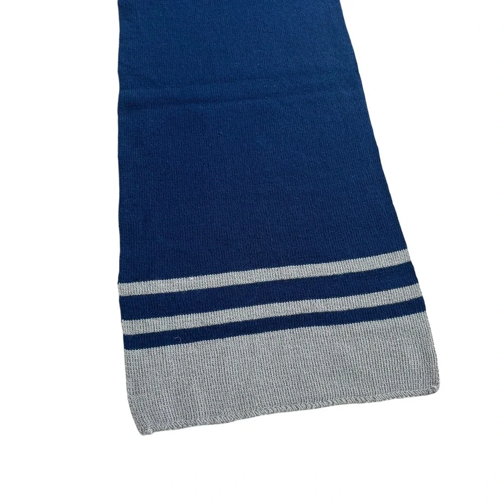 Dancing with the Stars The Tour Navy Blue Stripe Embroidered Knit Scarf DWTS 58